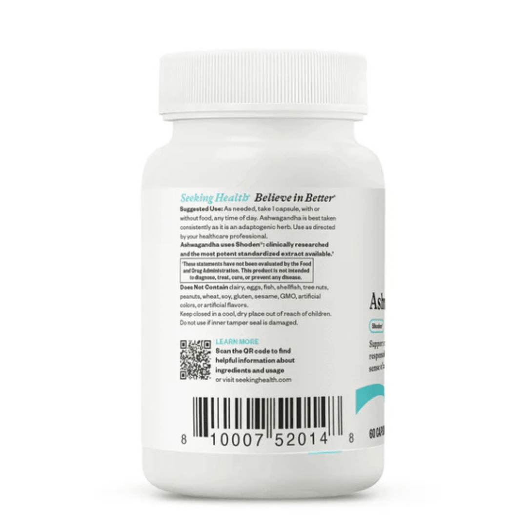 Ashwagandha | 60 Capsules | Seeking Health - Pure Nordic Health