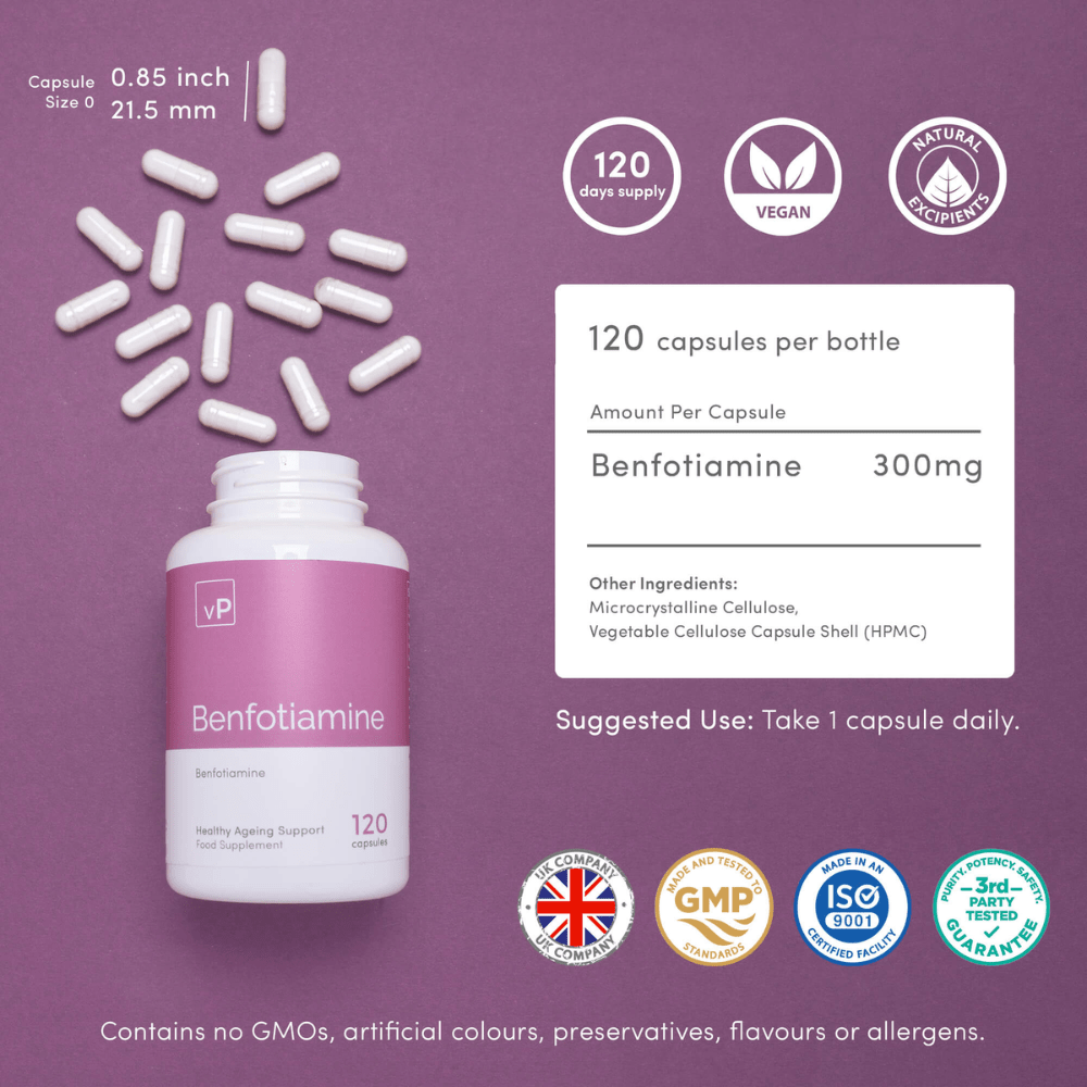 Benfotiamine | 120 Capsules - Pure Nordic Health