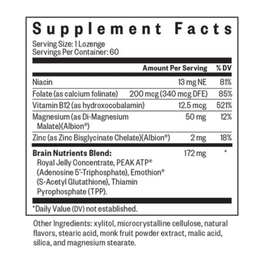 Brain Nutrients | 60 Lozenges | Seeking Health - Pure Nordic Health
