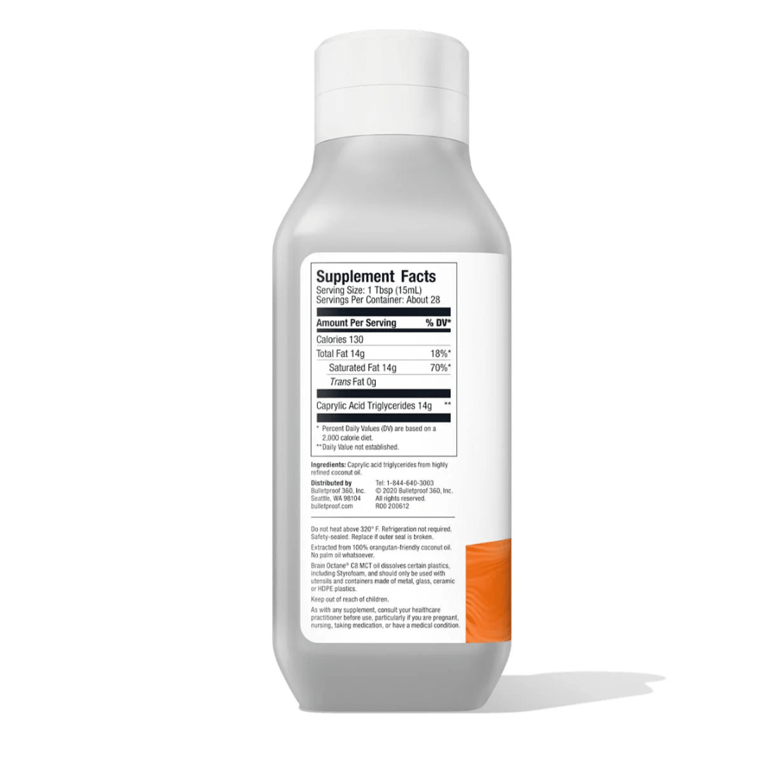 Bulletproof Brain Octane C8 MCT Oil | 414 ml - Pure Nordic Health
