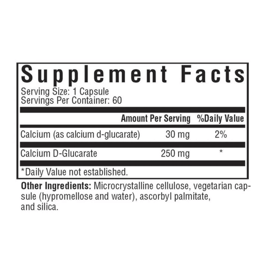 Calcium D-Glucarate ingredients