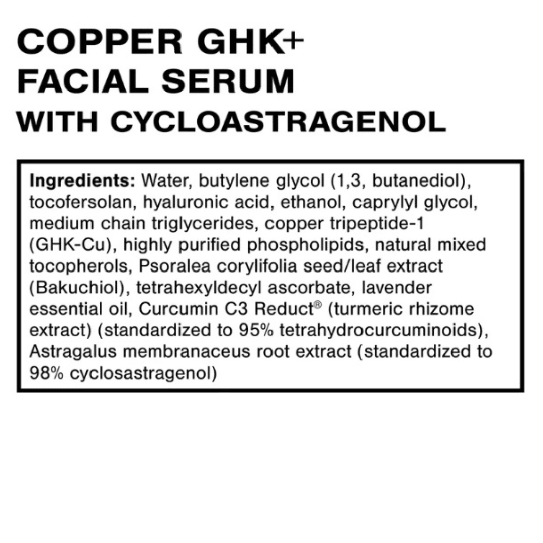 Copper GHK+ Facial Serum - Pure Nordic Health