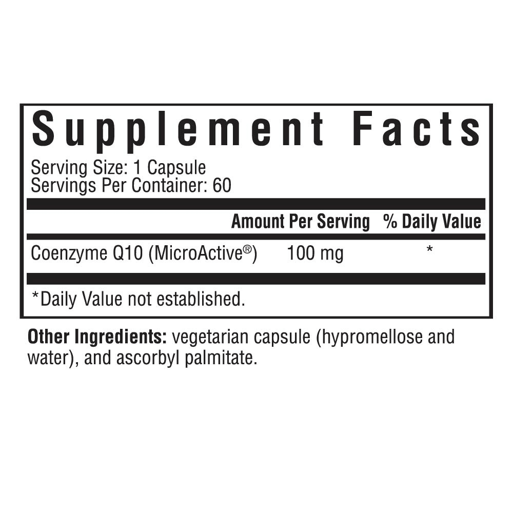 CoQ10 | 100mg | 60 Capsules - Pure Nordic Health