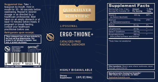 Ergo-Thione+ | Quicksilver - Pure Nordic Health