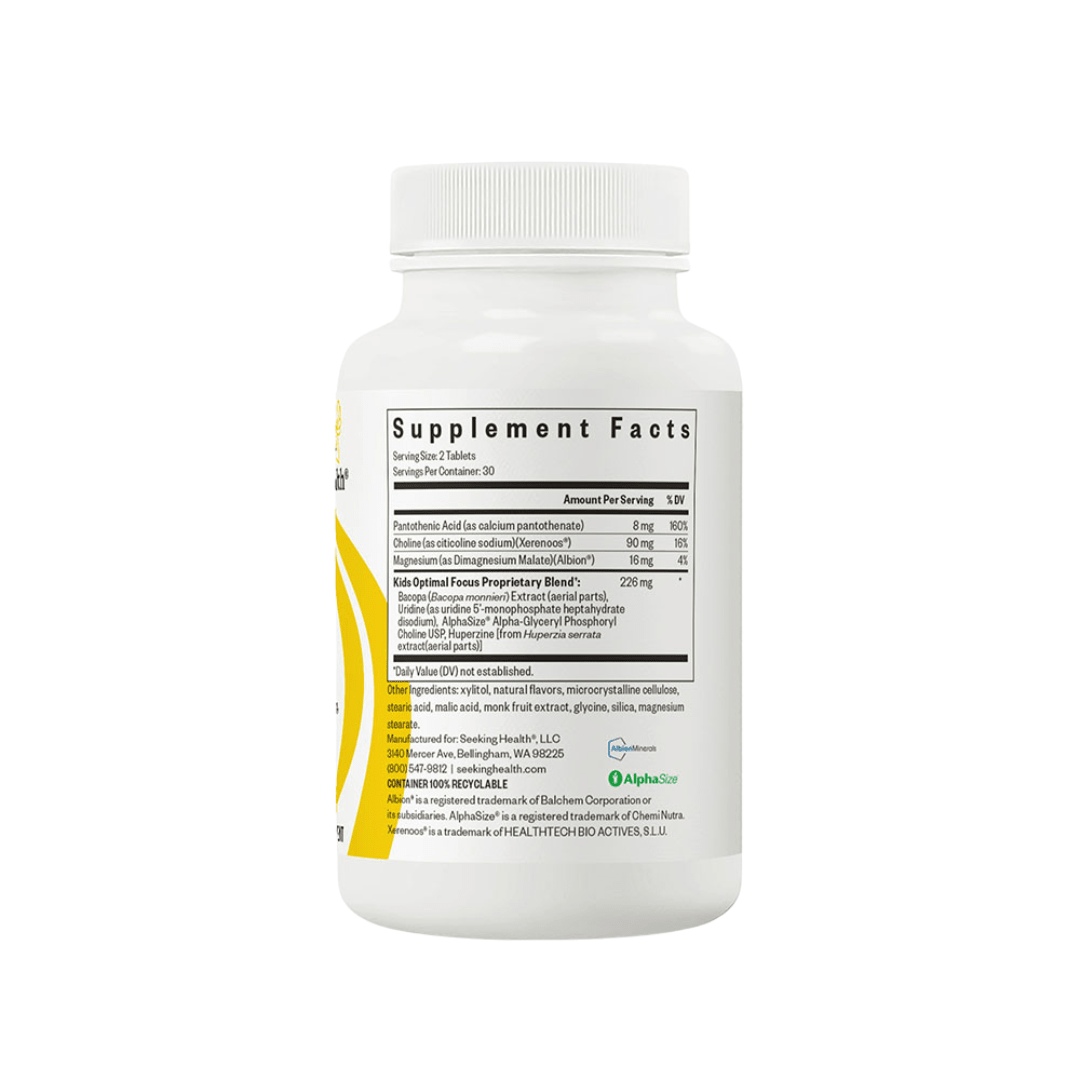 Kids Optimal Focus | 60 Tablets | Seeking Health - Pure Nordic Health