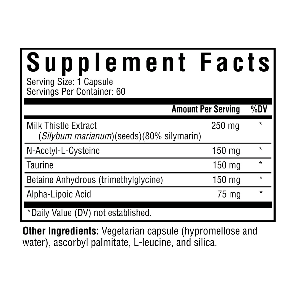 Liver Nutrients | 60 Capsules | Seeking Health - Pure Nordic Health