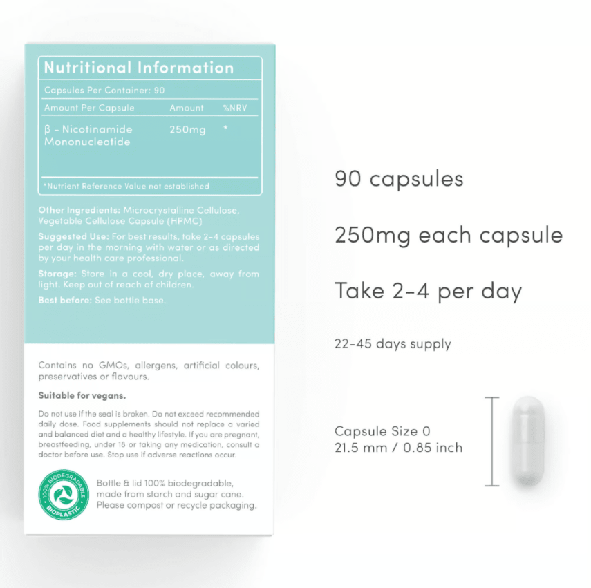 NMN 250mg Capsules | Vitality Pro