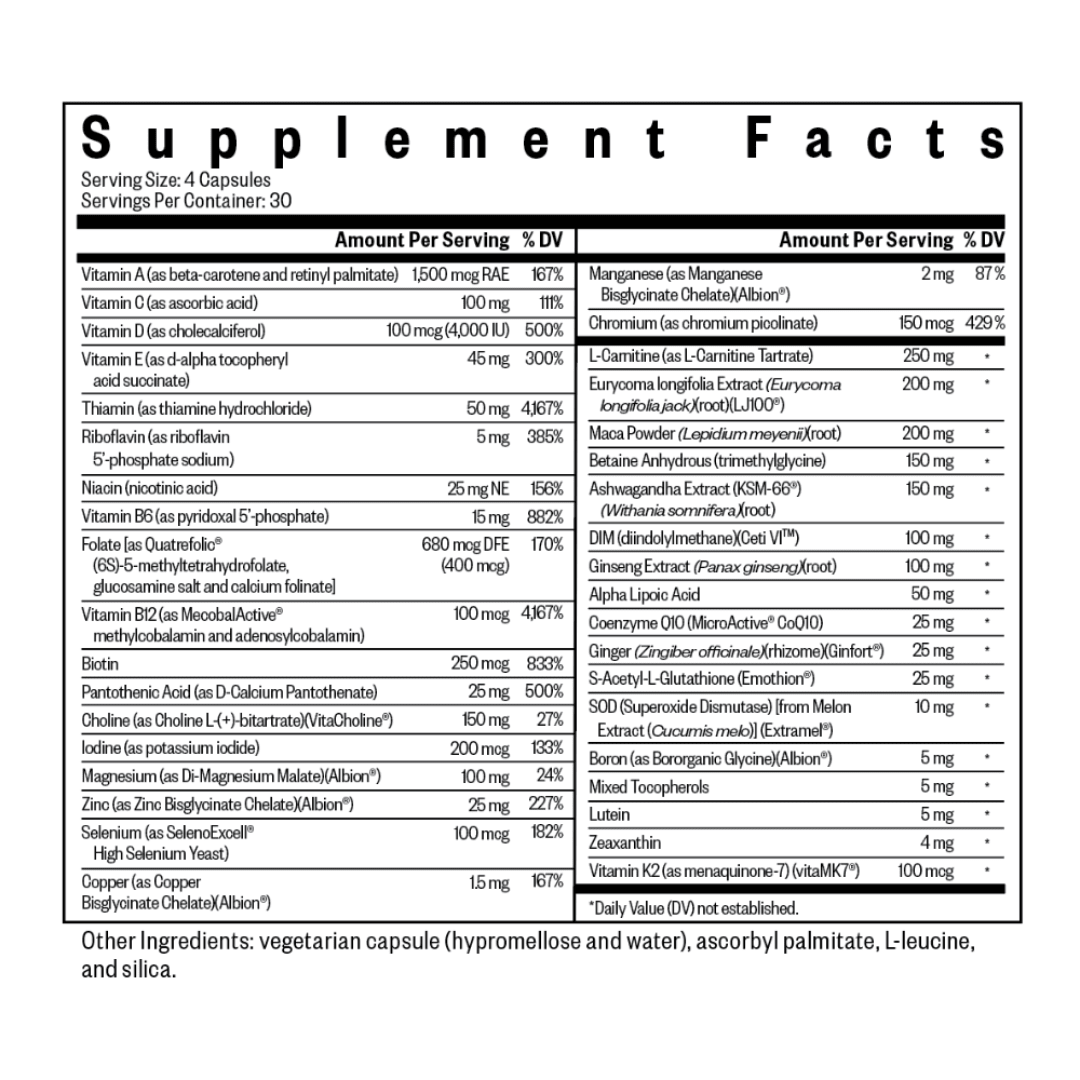 Optimal Man | 120 Capsules | Seeking Health - Pure Nordic Health