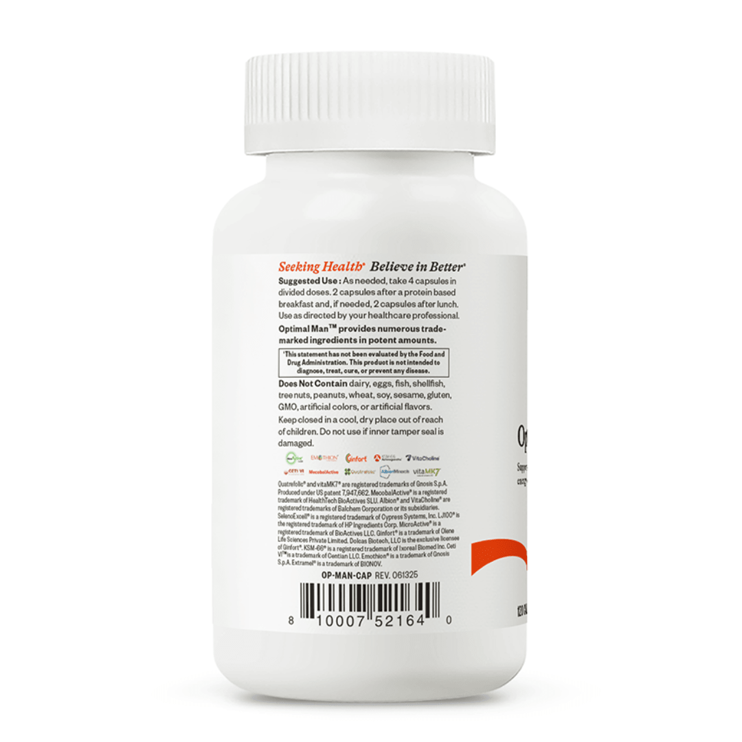 Optimal Man | 120 Capsules | Seeking Health - Pure Nordic Health