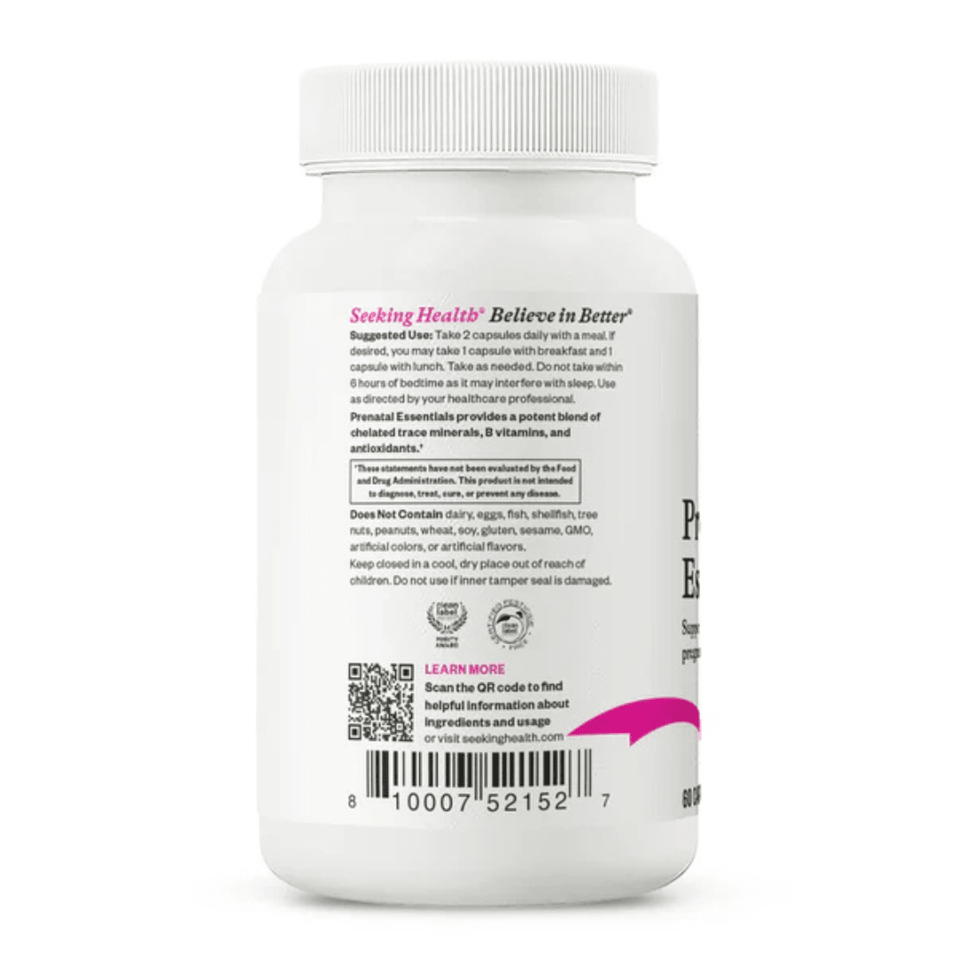 Prenatal Essentials | 60 Tablets | Seeking Health - Pure Nordic Health