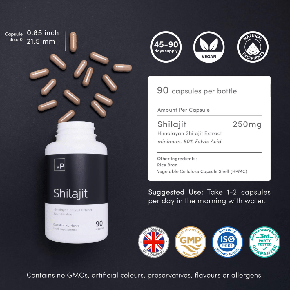Shilajit | 90 Calpsules | Vitality Pro - Pure Nordic Health