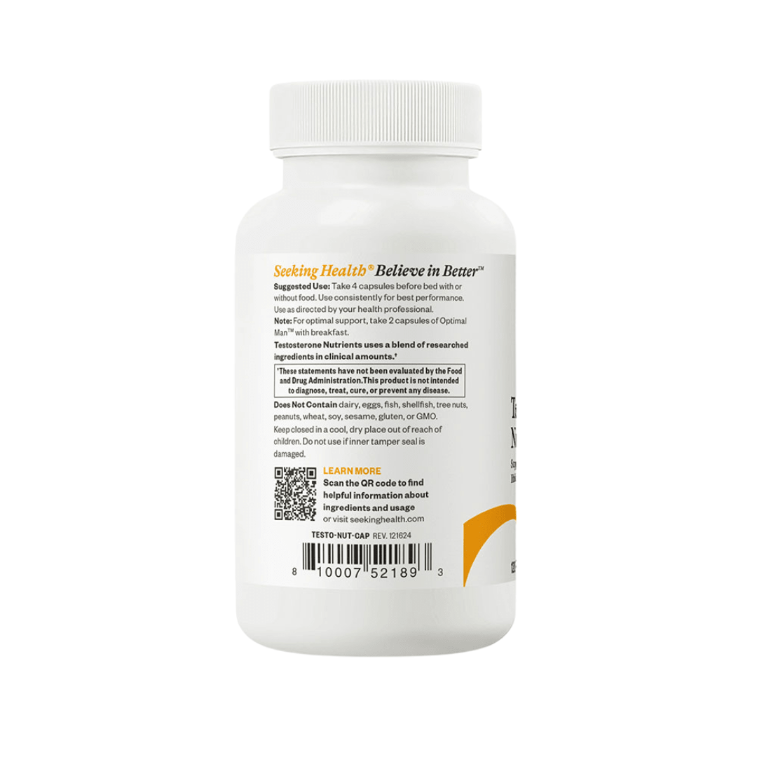 Testosterone Nutrients | 120 Capsules | Seeking Health - Pure Nordic Health