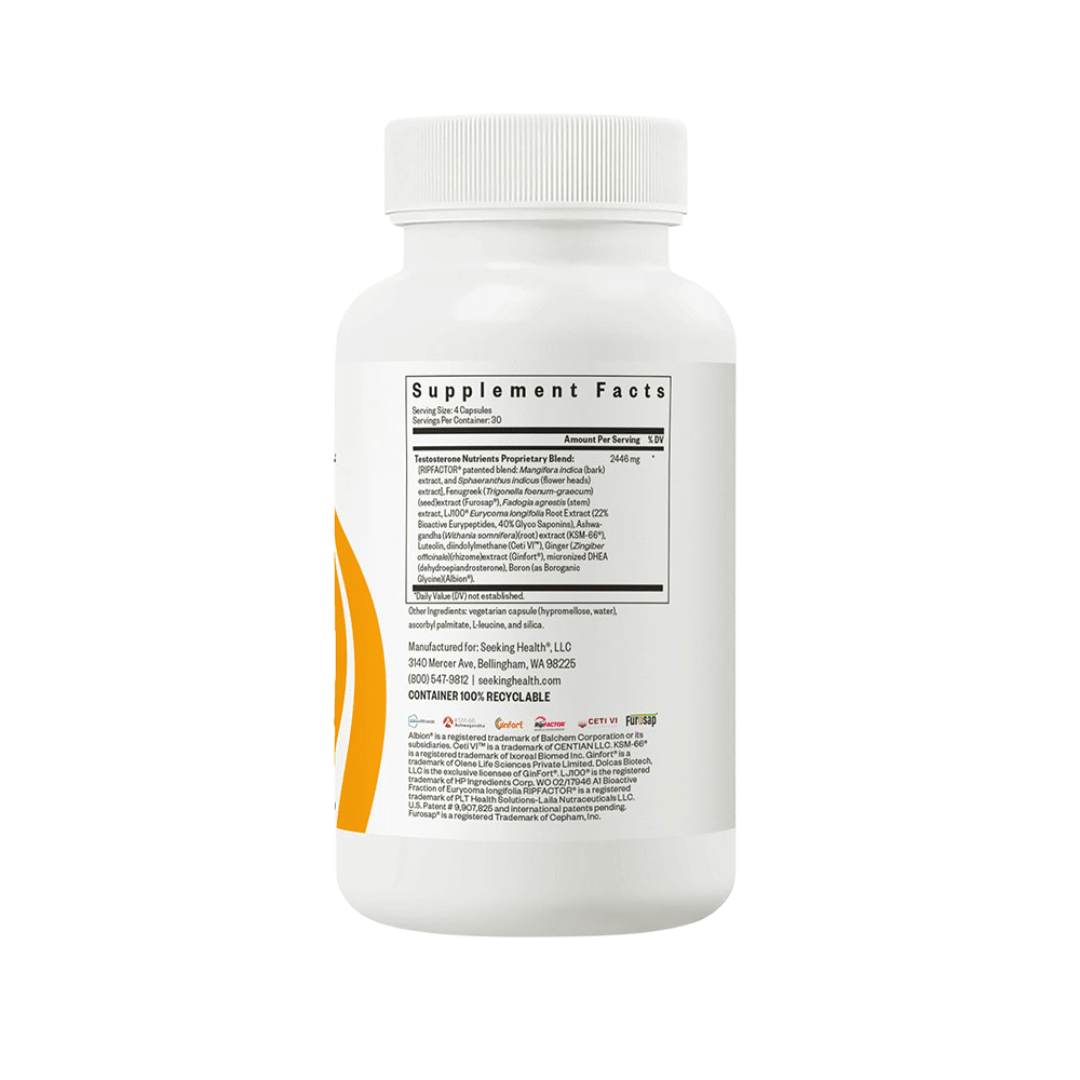 Testosterone Nutrients | 120 Capsules | Seeking Health - Pure Nordic Health