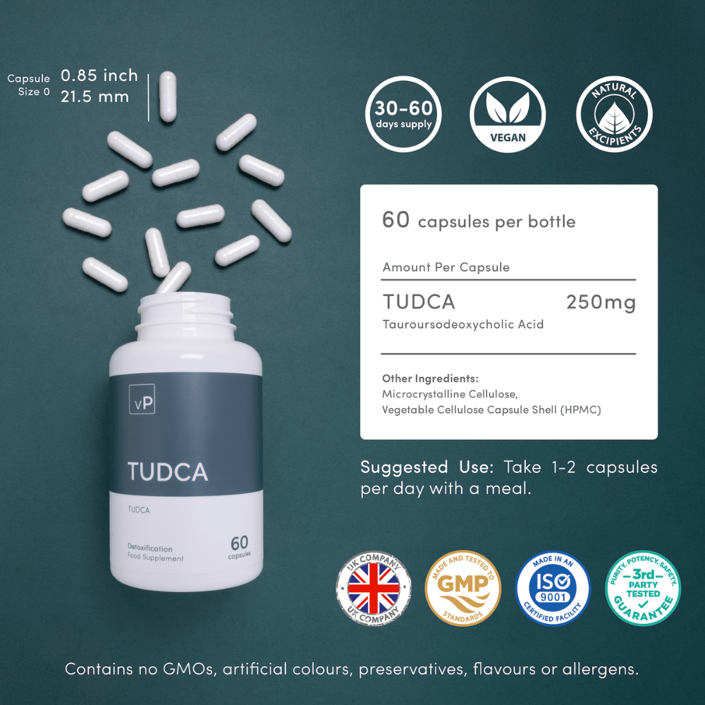 TUDCA | 60 Capsules | Vitality Pro - Pure Nordic Health